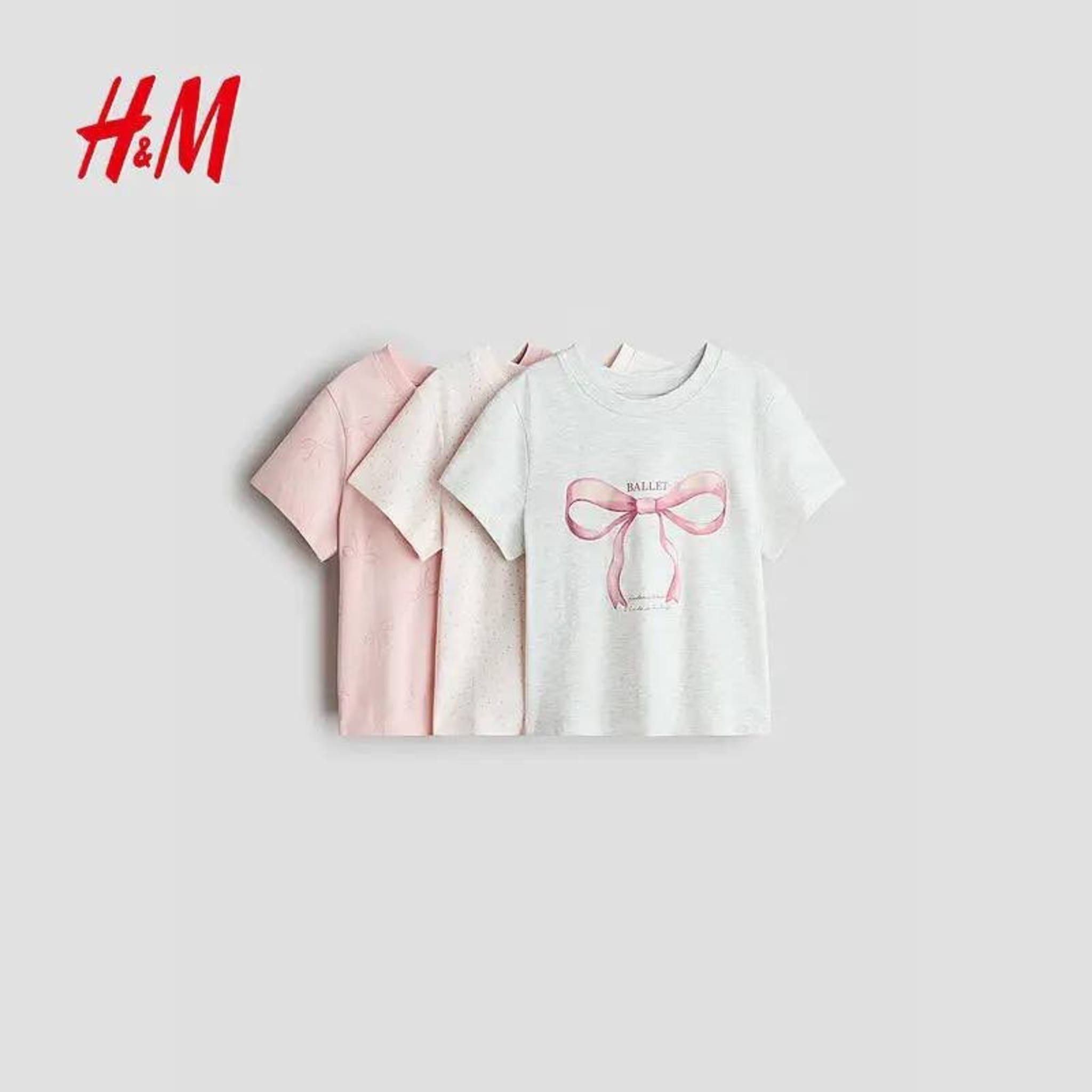 Комплект из 3 футболок H&M для девочек