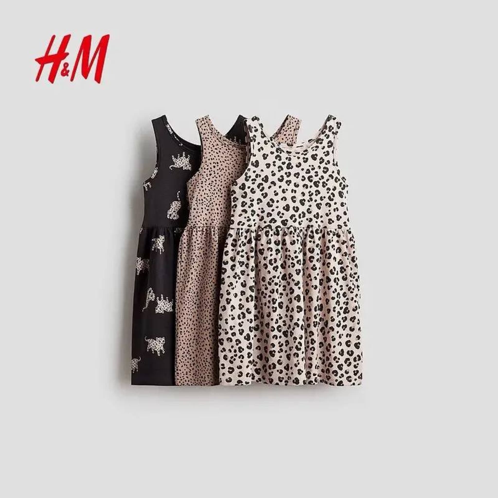 Детское платье H&M хлопковое с принтом