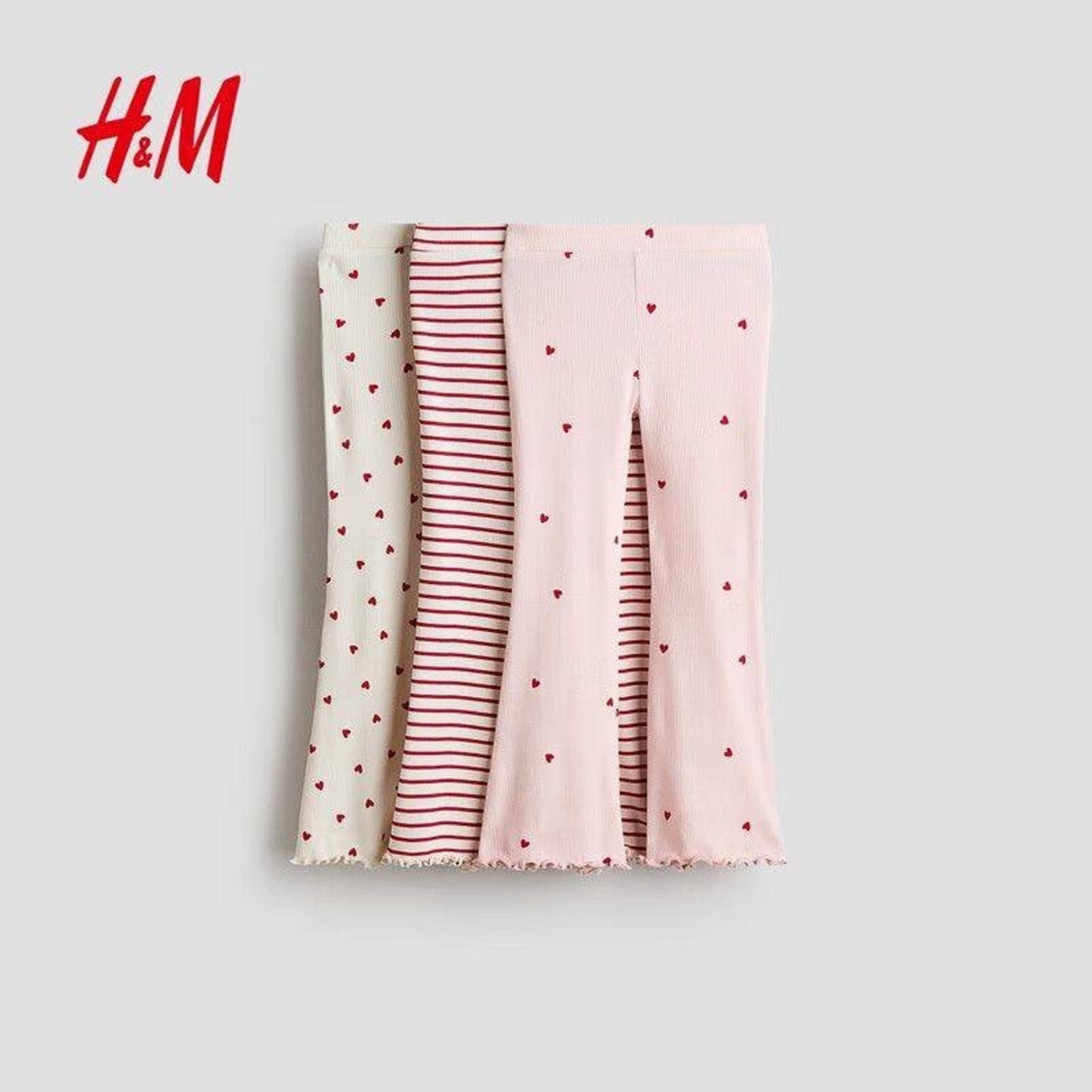 Детские леггинсы H&M с принтом, хлопковые