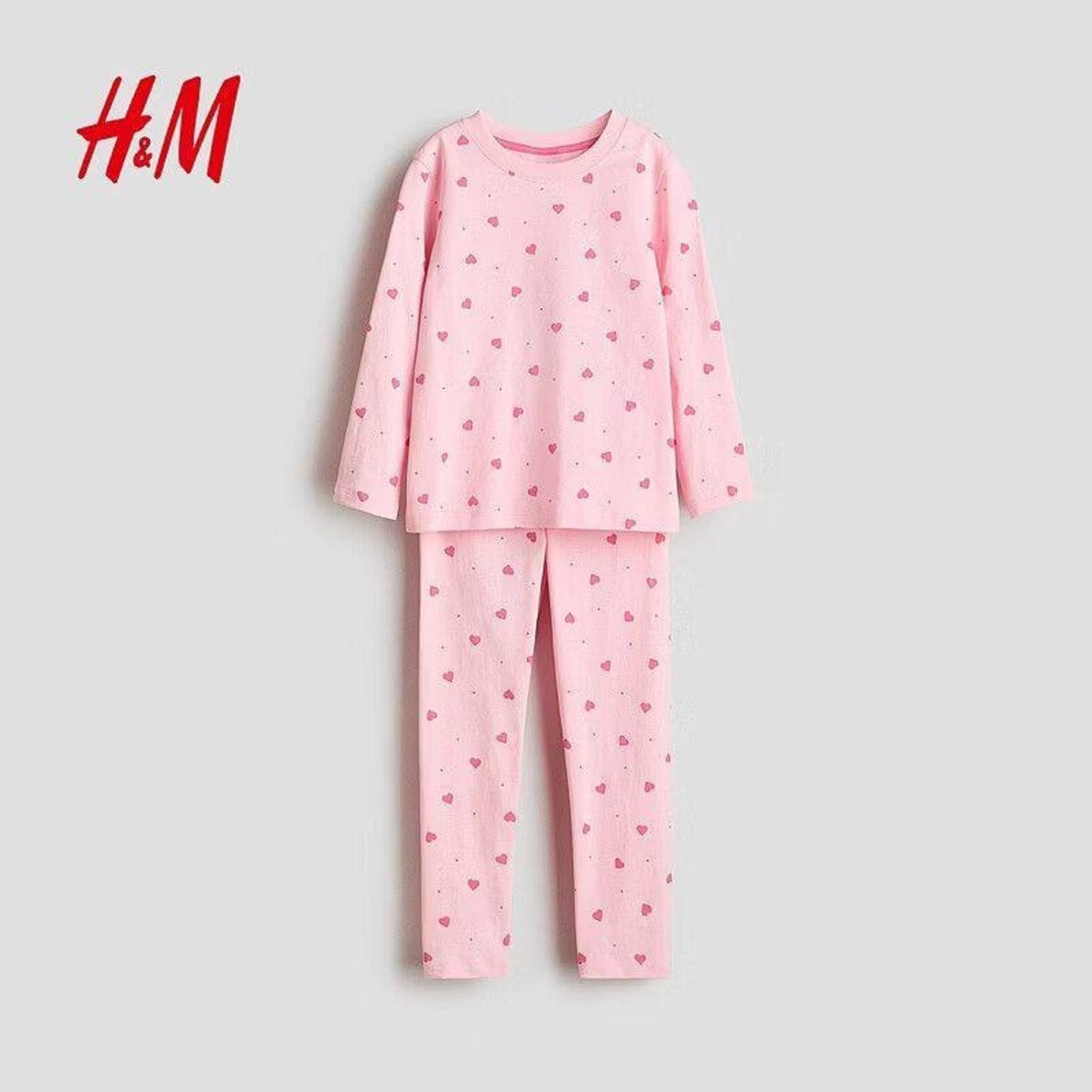 Детская пижама H&M с сердечками, 2-х предметов