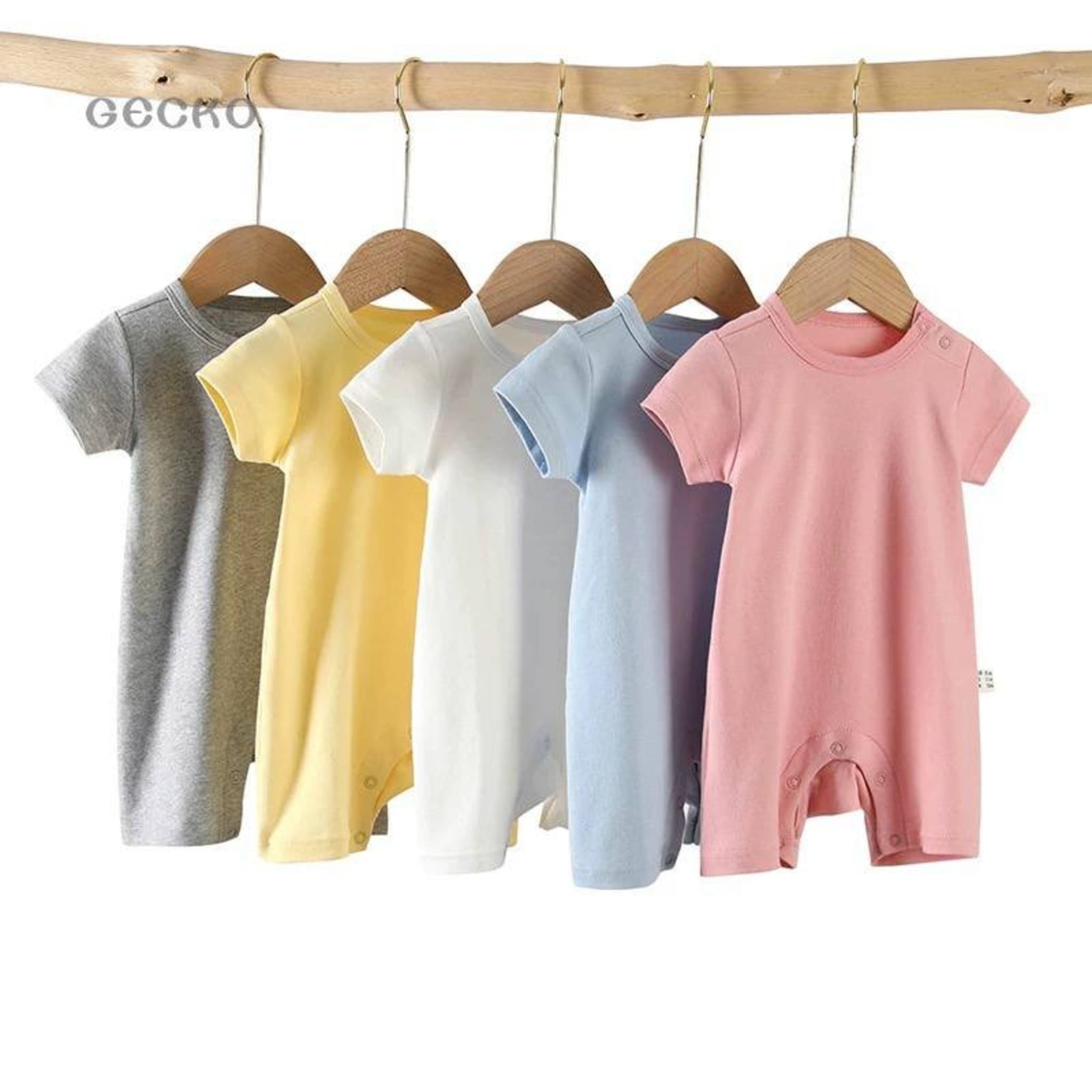 Детский комбинезон из 100% хлопка, летний, с плечевыми пуговицами