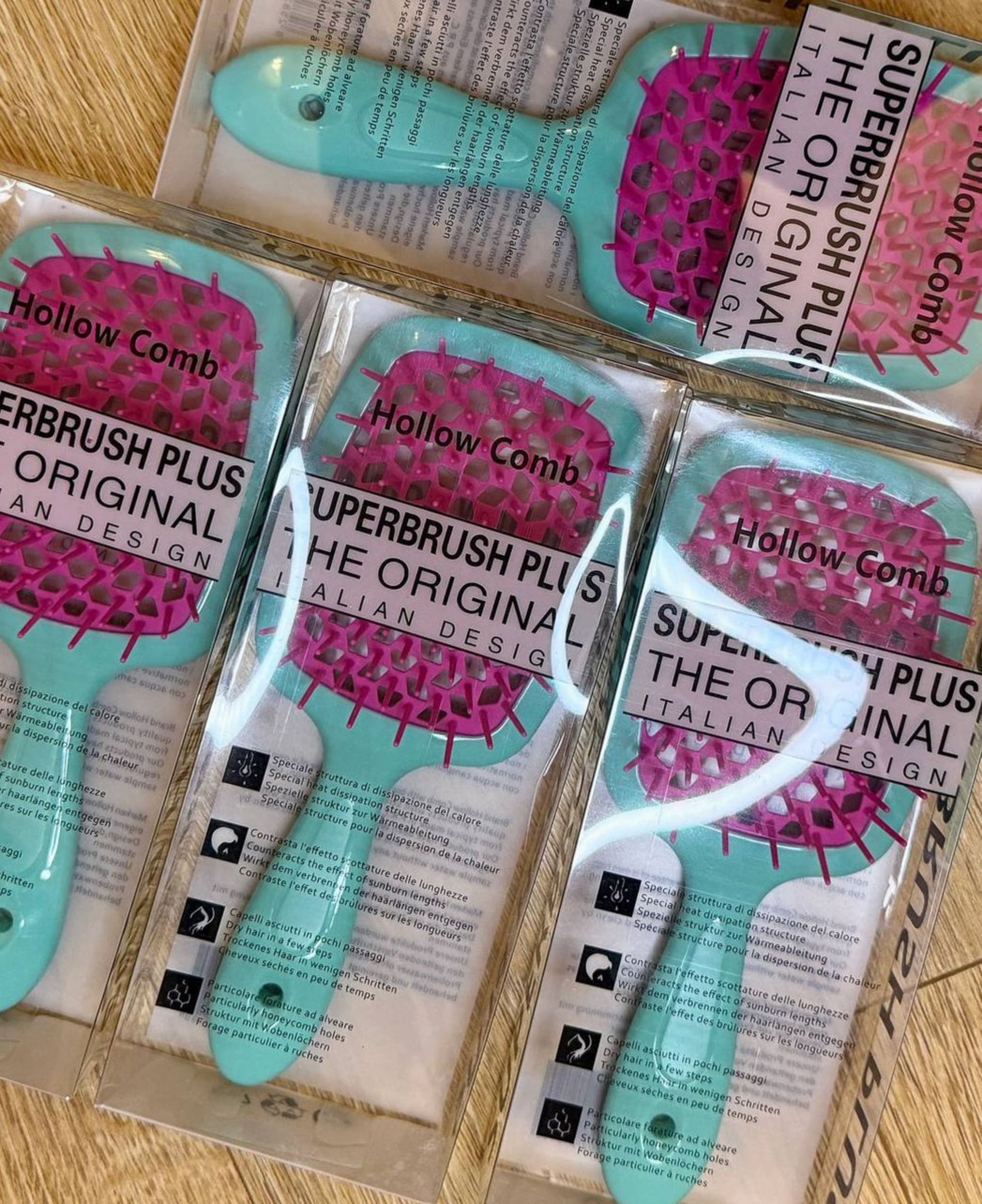 Массажная расческа Superbrush Plus с сетчатыми зубцами