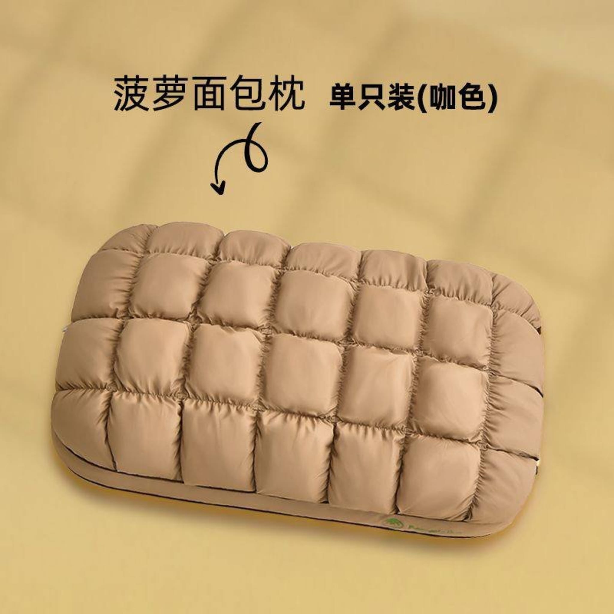 Анатомическая подушка-подушка в форме булочки с тиснением