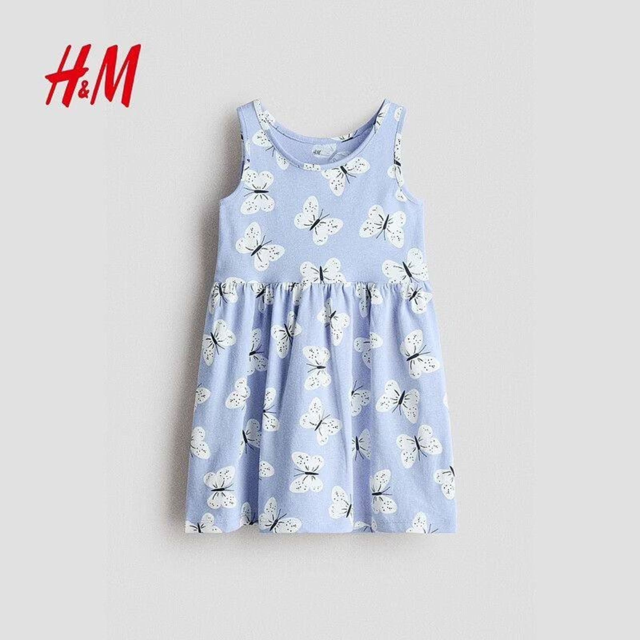 Детское платье H&M без рукавов с бабочками