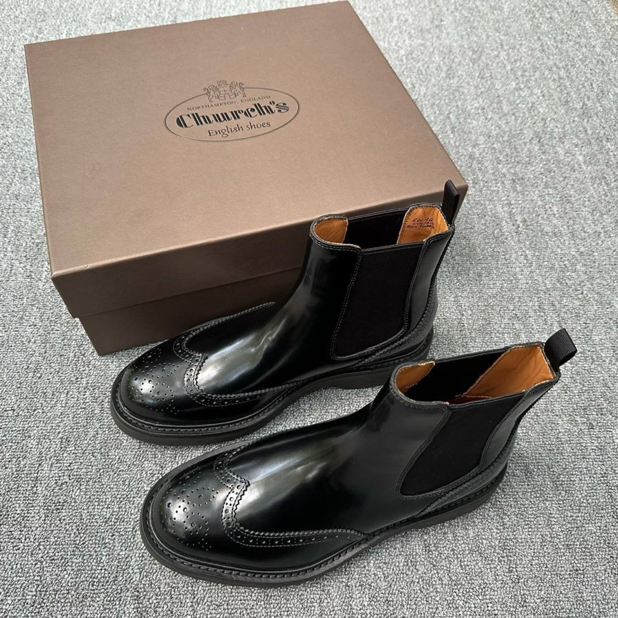 Мужские кожаные челси Church Goodward R, 4.5 см, черные/коричневые