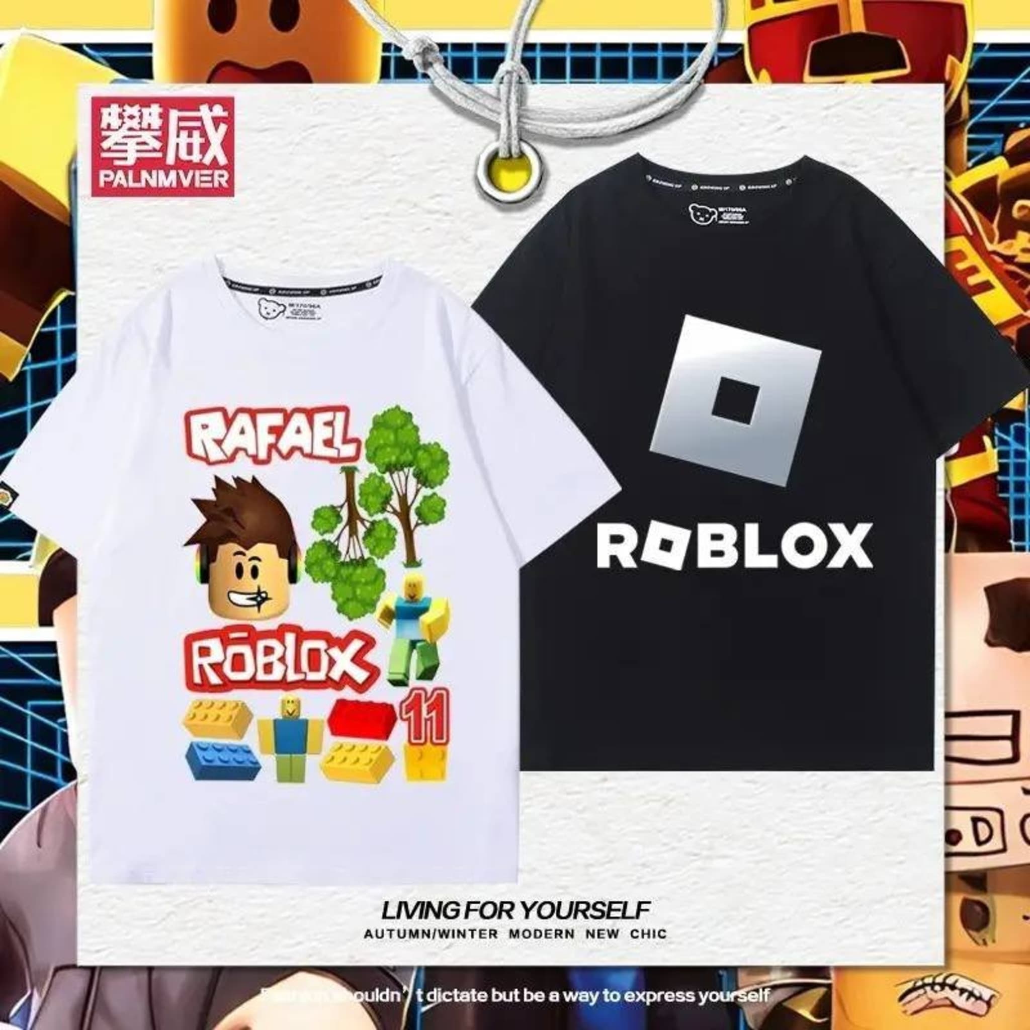 Детская футболка Roblox из 100% хлопка, 40с, 200г