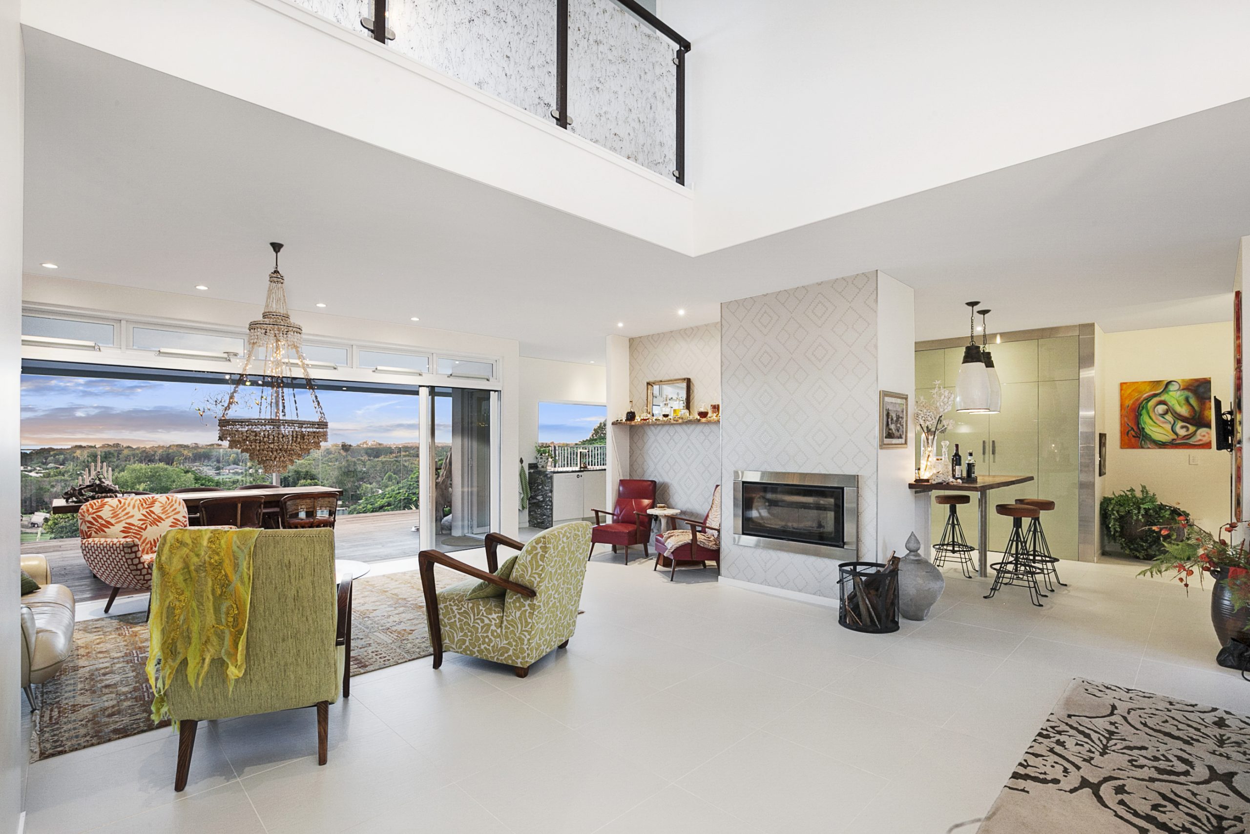 Master suite with harbor views