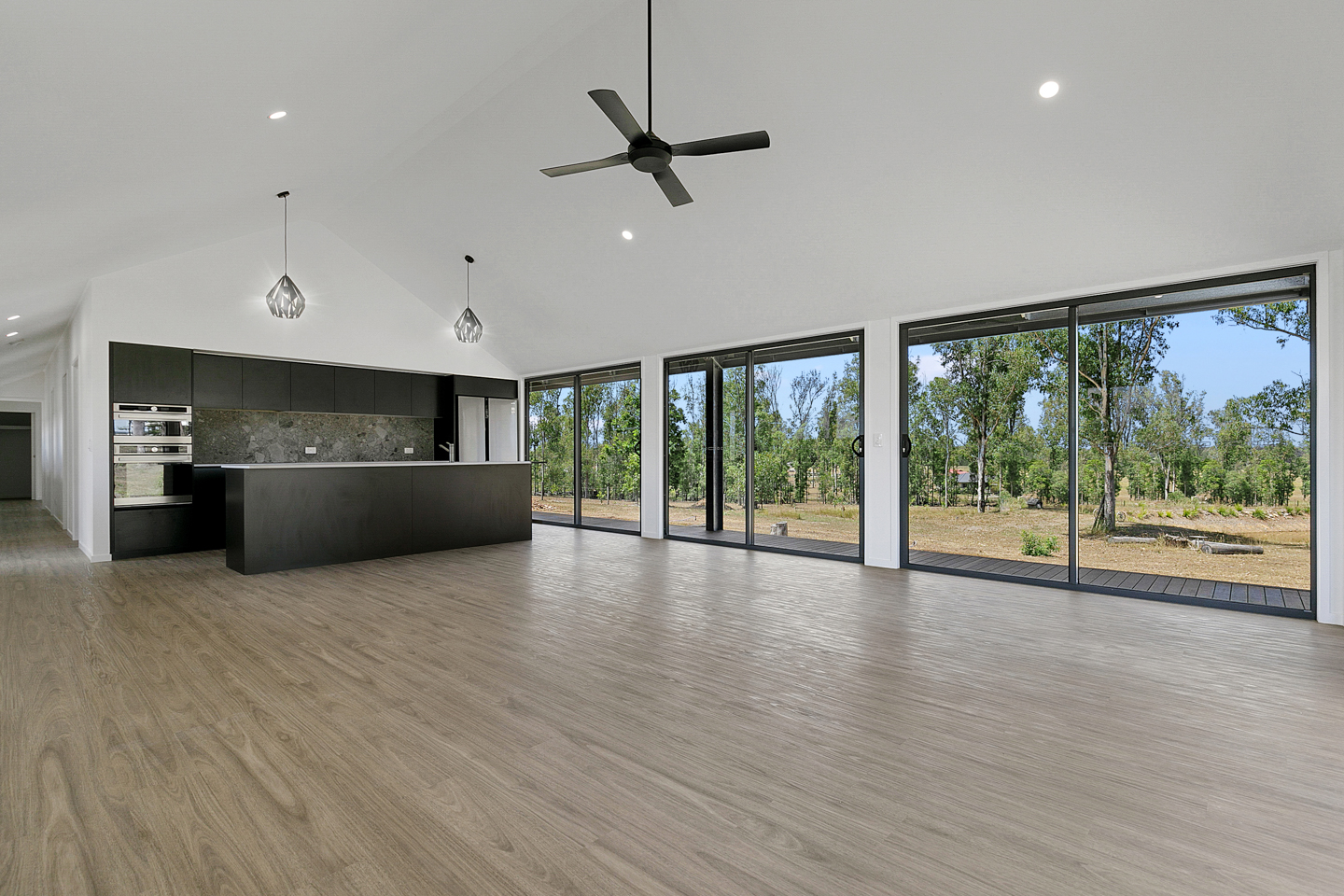 Master suite with harbor views