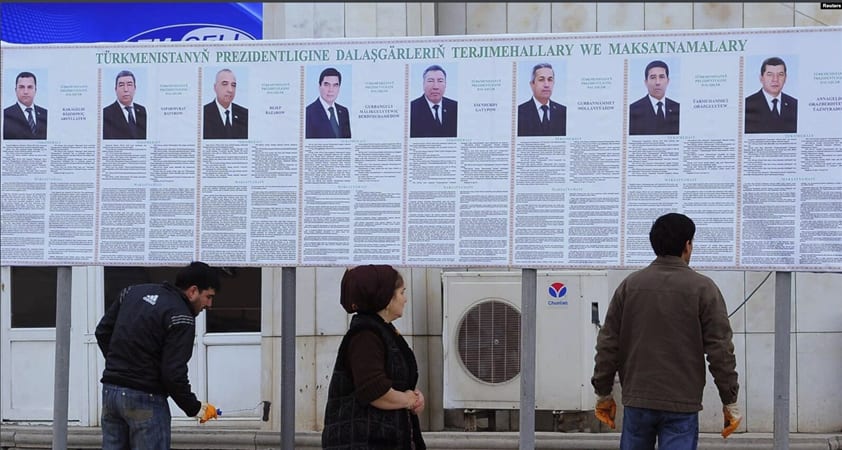 Daşary ýurtly synçylar ilkinji gezek Türkmenistanda.