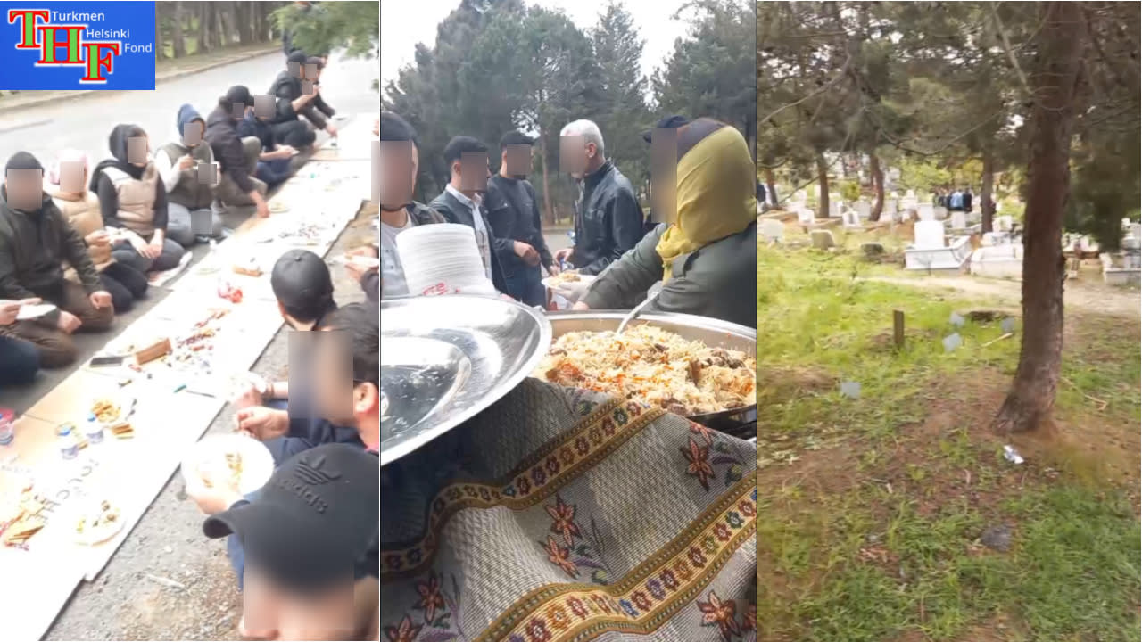 Türkmen migrantlaryň Türkiýedäki merhumlar üçin sadakasy.