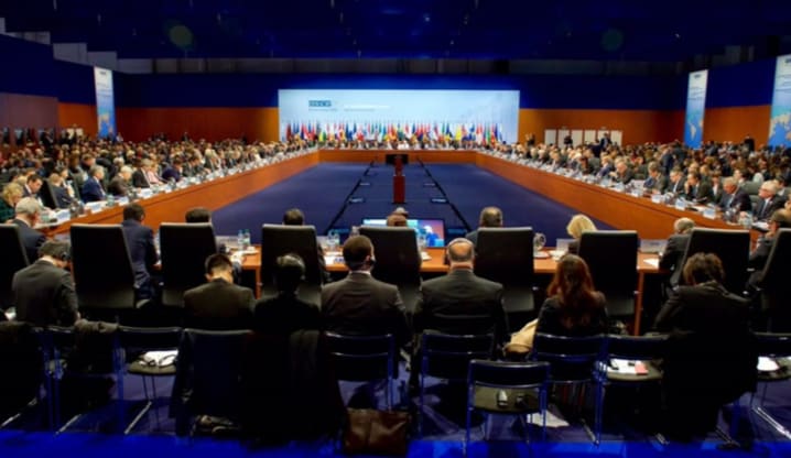 Warsaw. Human Dimension Meeting. Plenary Session IV: Fundamental Freedoms II Freedom of opinion and expression, freedom of the media; Safety of journalists. THF report. "Civic activism of Turkmen"