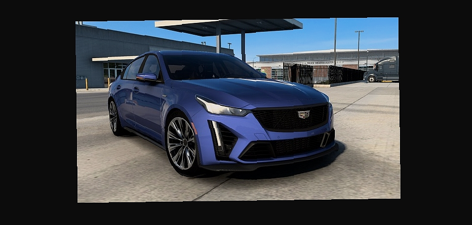 МОД Cadillac CT5-V Black Wing 2022 v1.8 ДЛЯ EURO TRUCK SIMULATOR 2