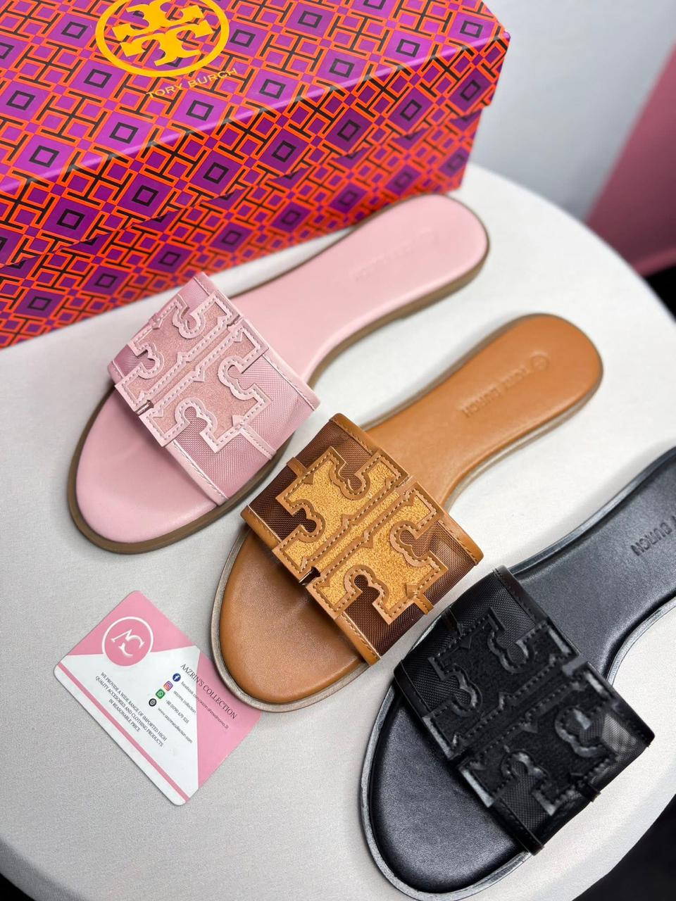 Tory Burch Monogram Luxe Slide