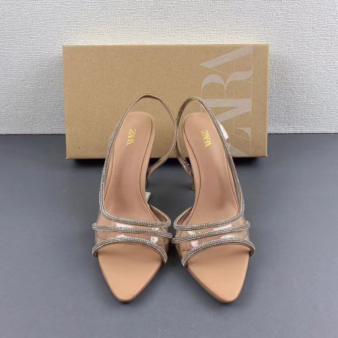 Nude Crystal Muse Heels ✨