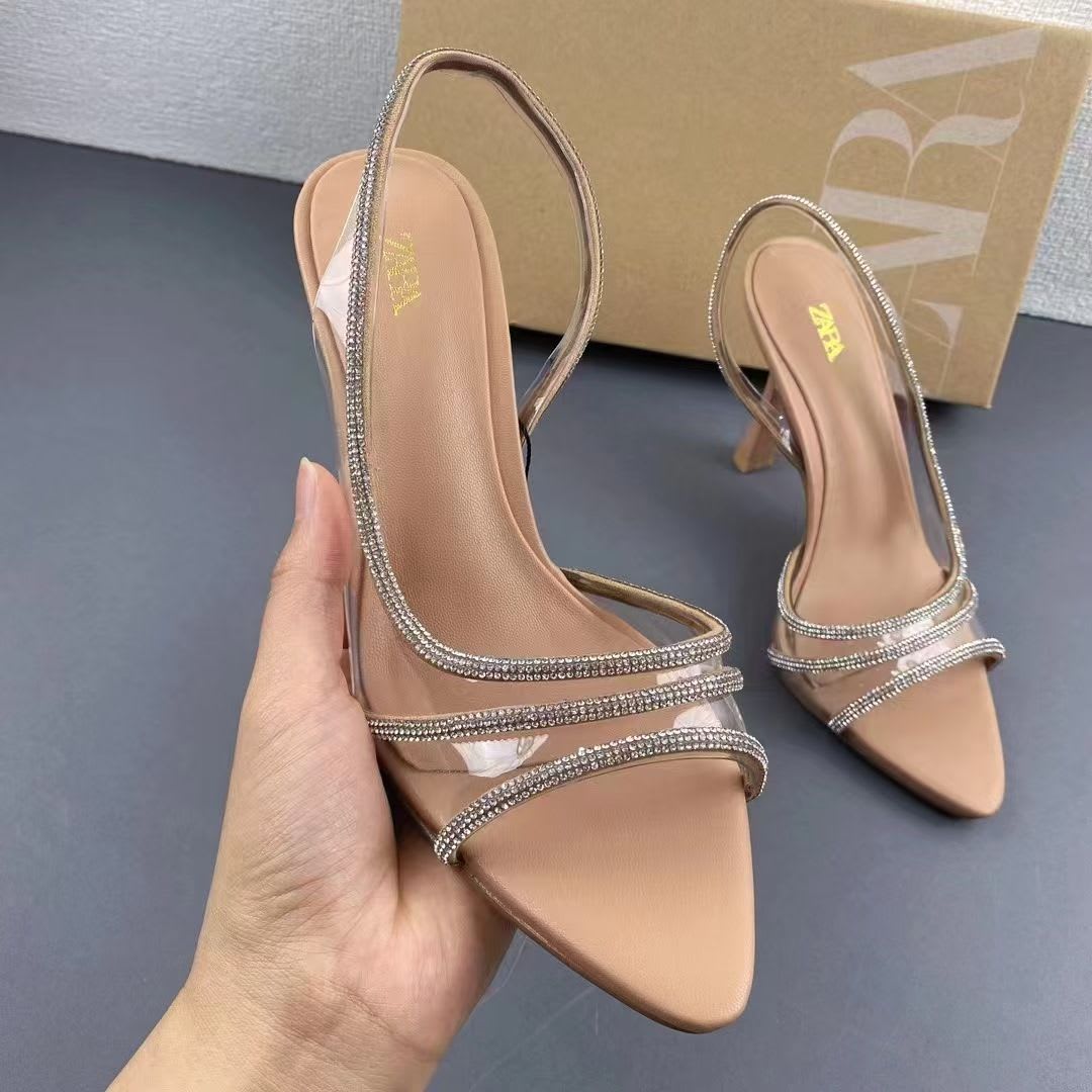 Nude Crystal Muse Heels ✨ 2
