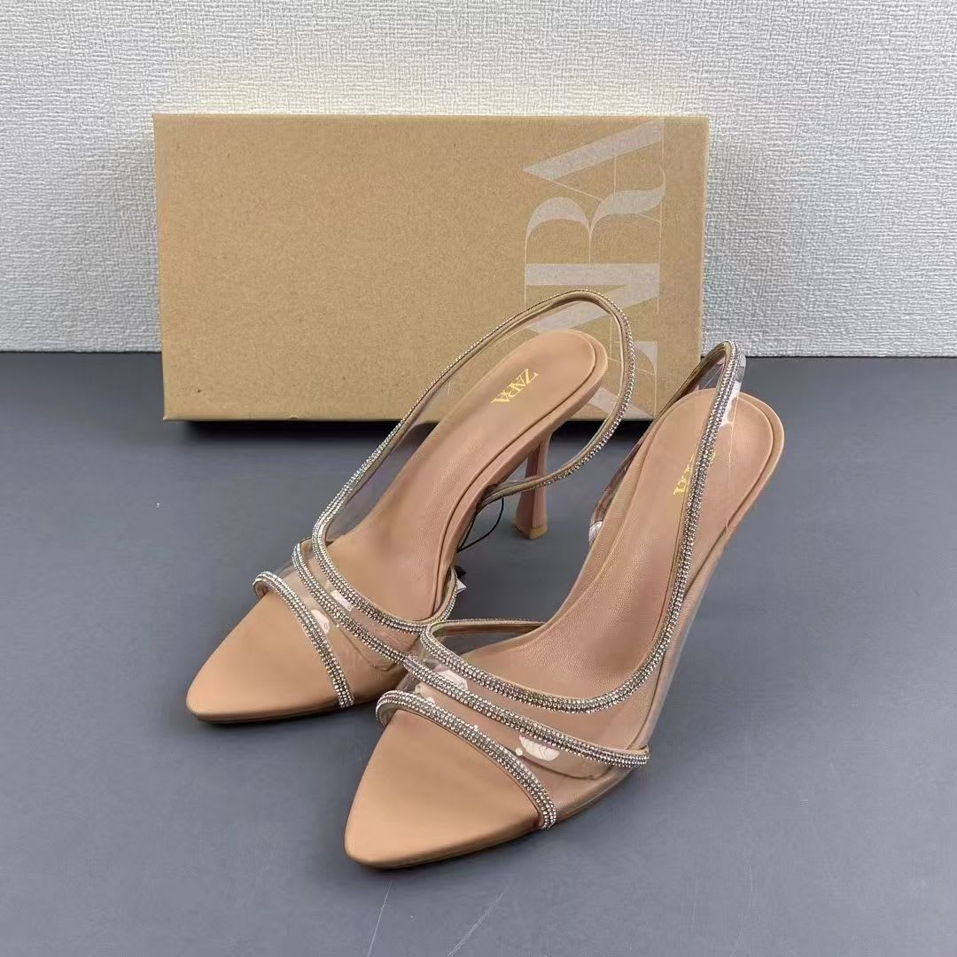 Nude Crystal Muse Heels ✨ 4