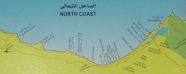 خريطة الساحل الشمالي