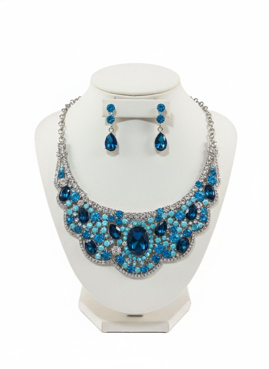 Sapphire Nightfall Statement Set