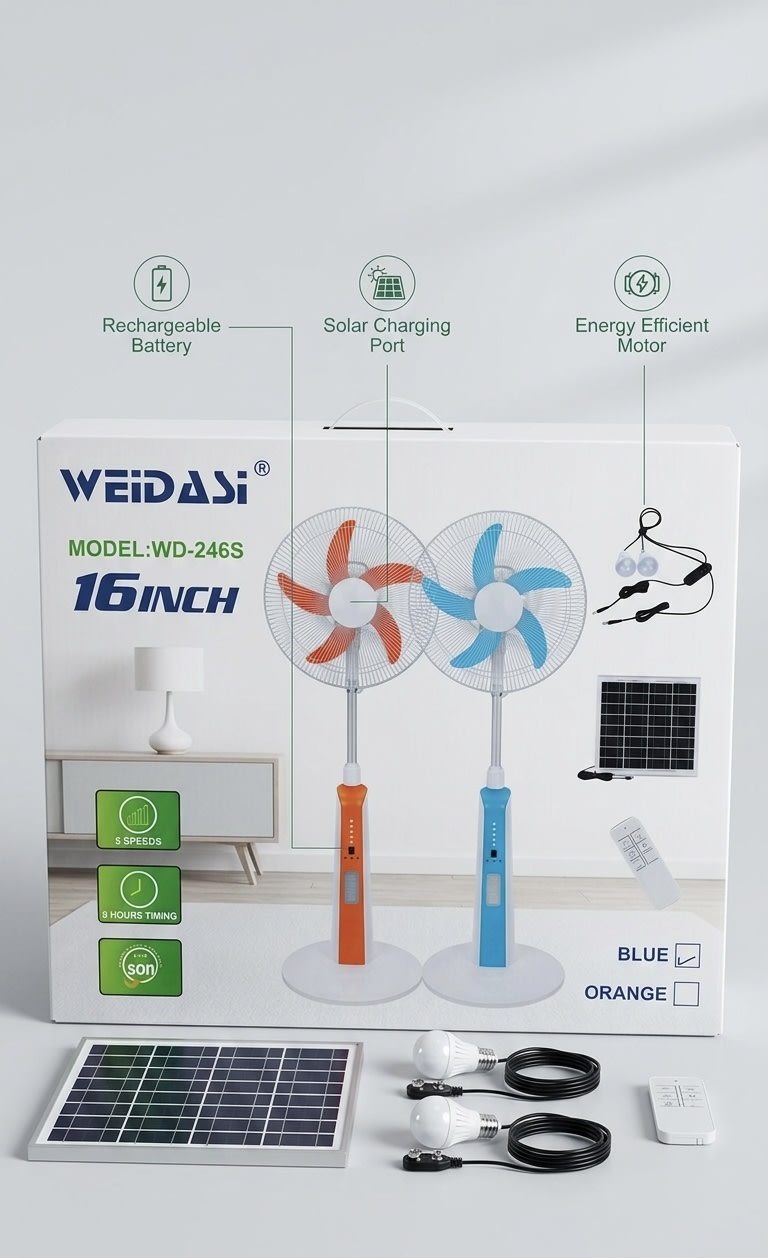 16 Inch Rechargeable Fan