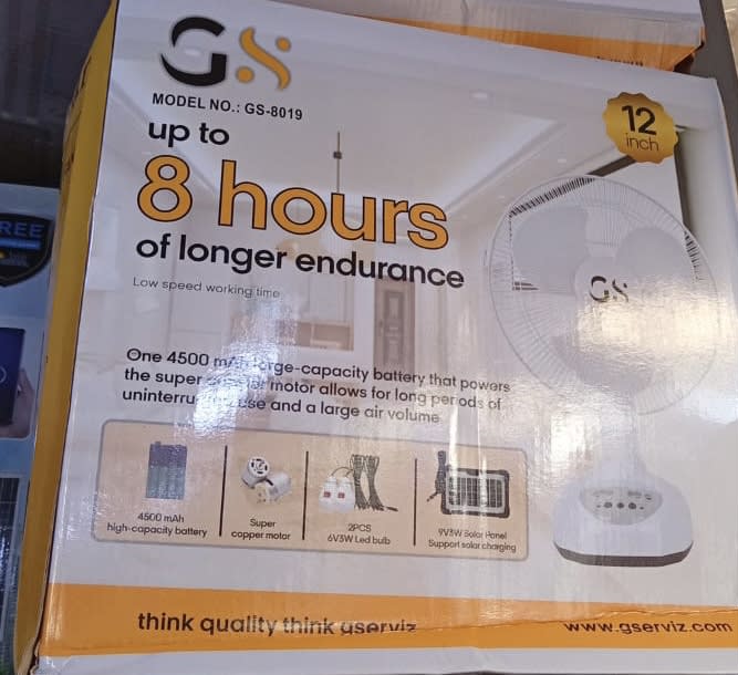 G8 TableTop Rechargeable Fan preview 2