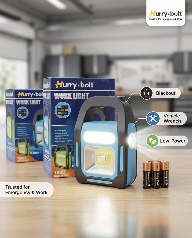 Hurry-Bolt Triple Source Work Light