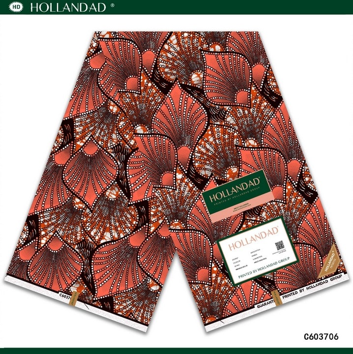 HOLLANDAD® Premium African Print Wax Fabric – (6 Yards)
