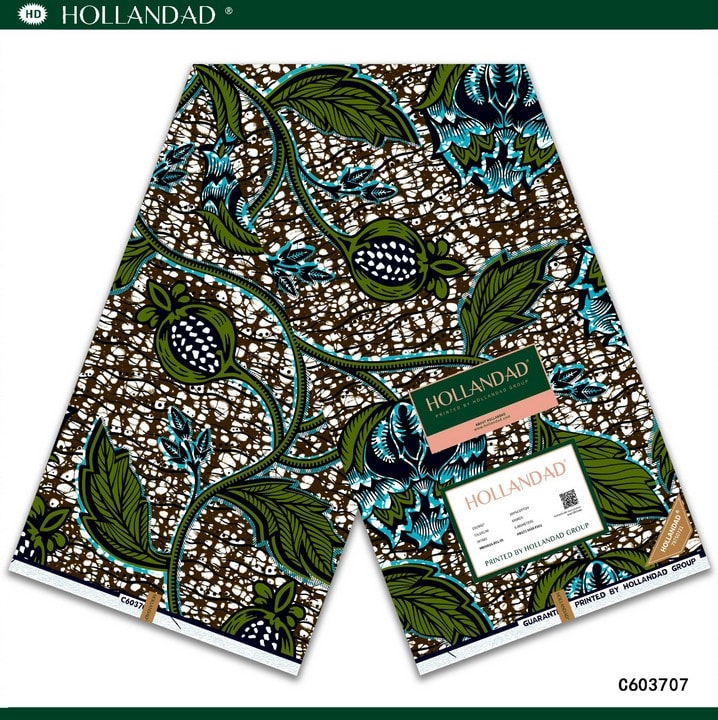 HOLLANDAD® Premium African Print Wax Fabric – (6 Yards)