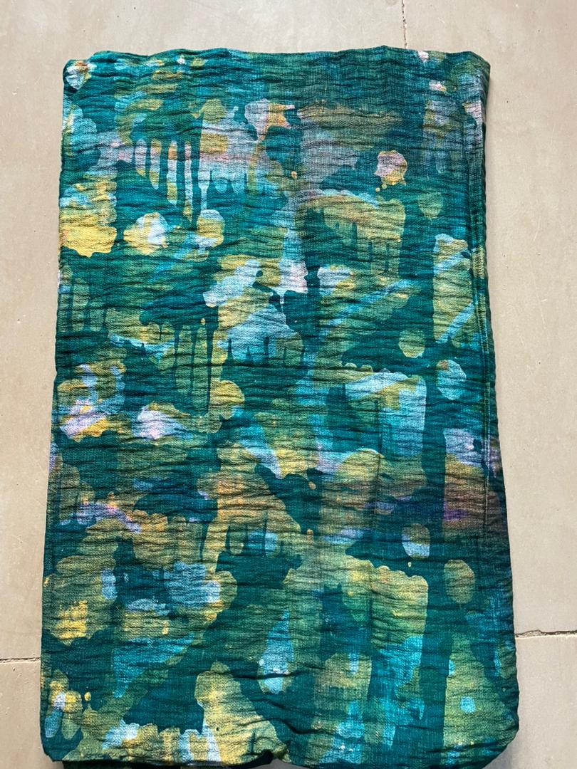Artisanal Heritage Adire – Hand-Crafted Multi-Tone Textile