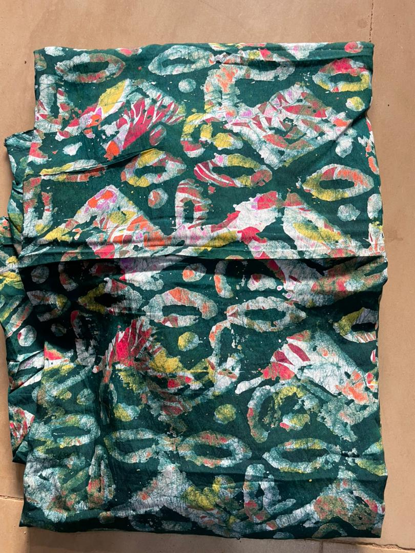 Artisanal Heritage Adire – Hand-Crafted Multi-Tone Textile