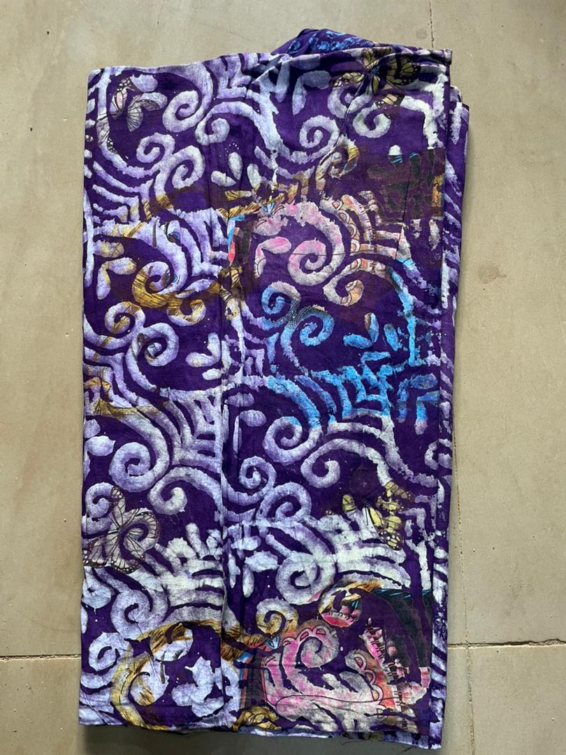 Artisanal Heritage Adire – Hand-Crafted Multi-Tone Textile
