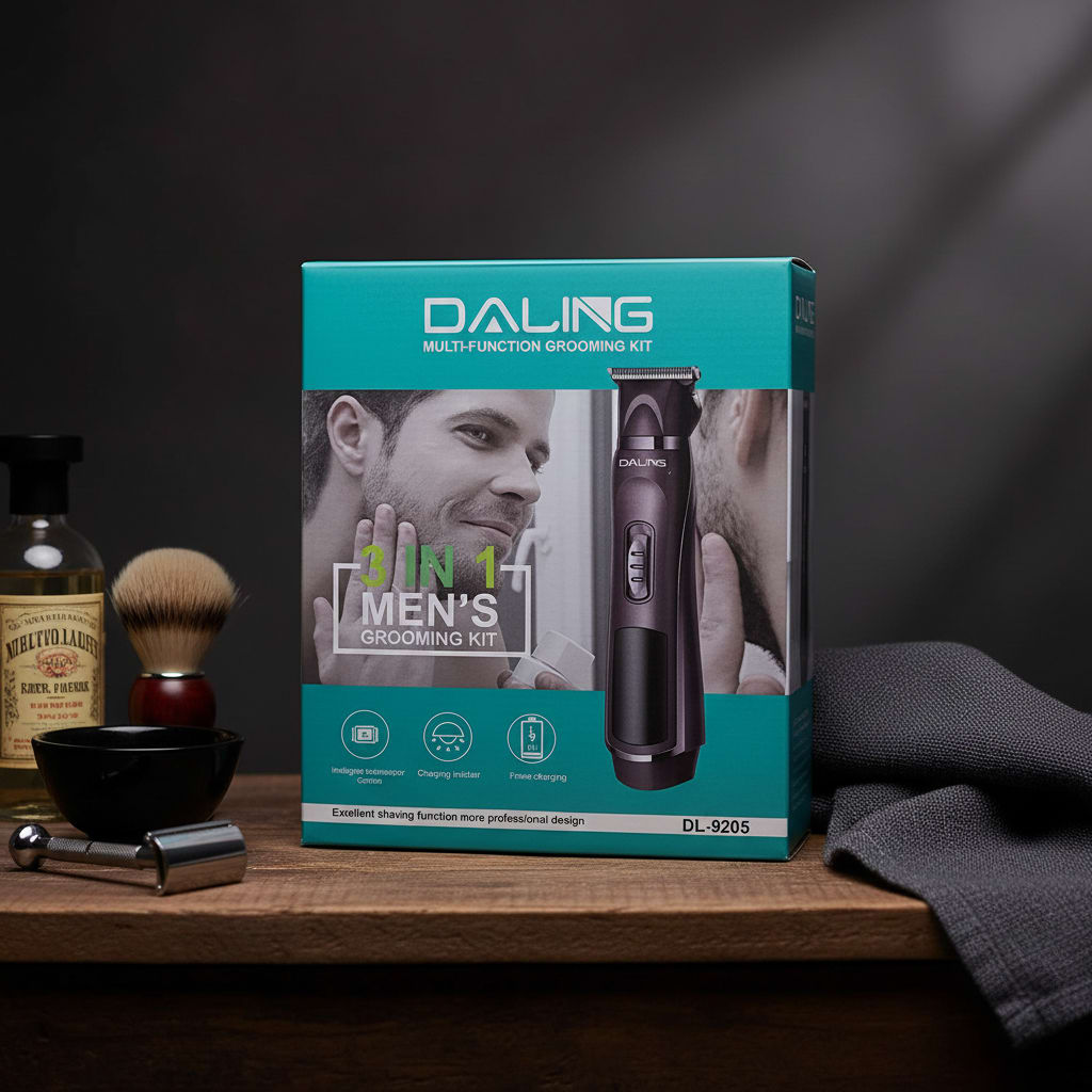 Professional Men’s Grooming Kit – Rechargeable Hair Clipper & Trimmer Set - 4