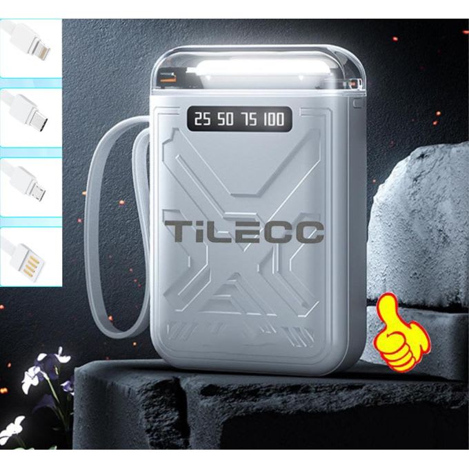 TiLECC TC8516Mini 4-wire 20000 MAh Digital Display LED Light Compact Portable Power Supply