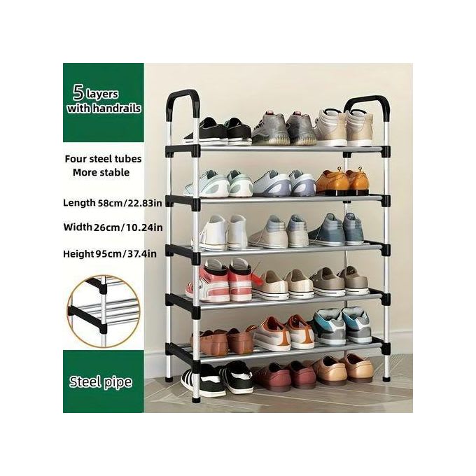 Shoe Rack Stackable Assembly Shoe Organizer