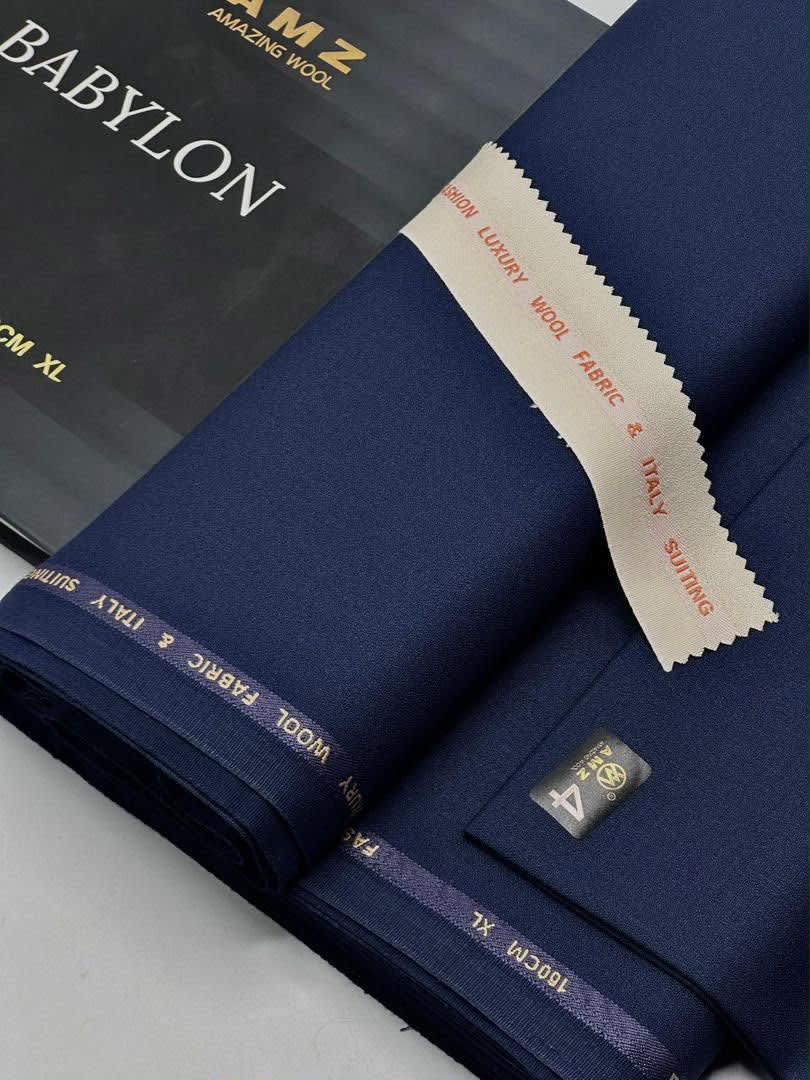 AMZ Babylon Premium Suiting Wool Luxury Non-Fading Fabric (160cm XL Width) - 1