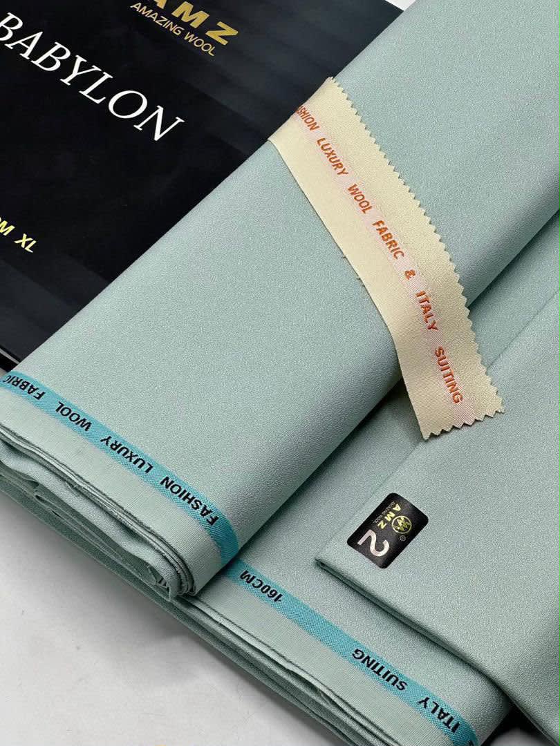 AMZ Babylon Premium Suiting Wool Luxury Non-Fading Fabric (160cm XL Width) - 5