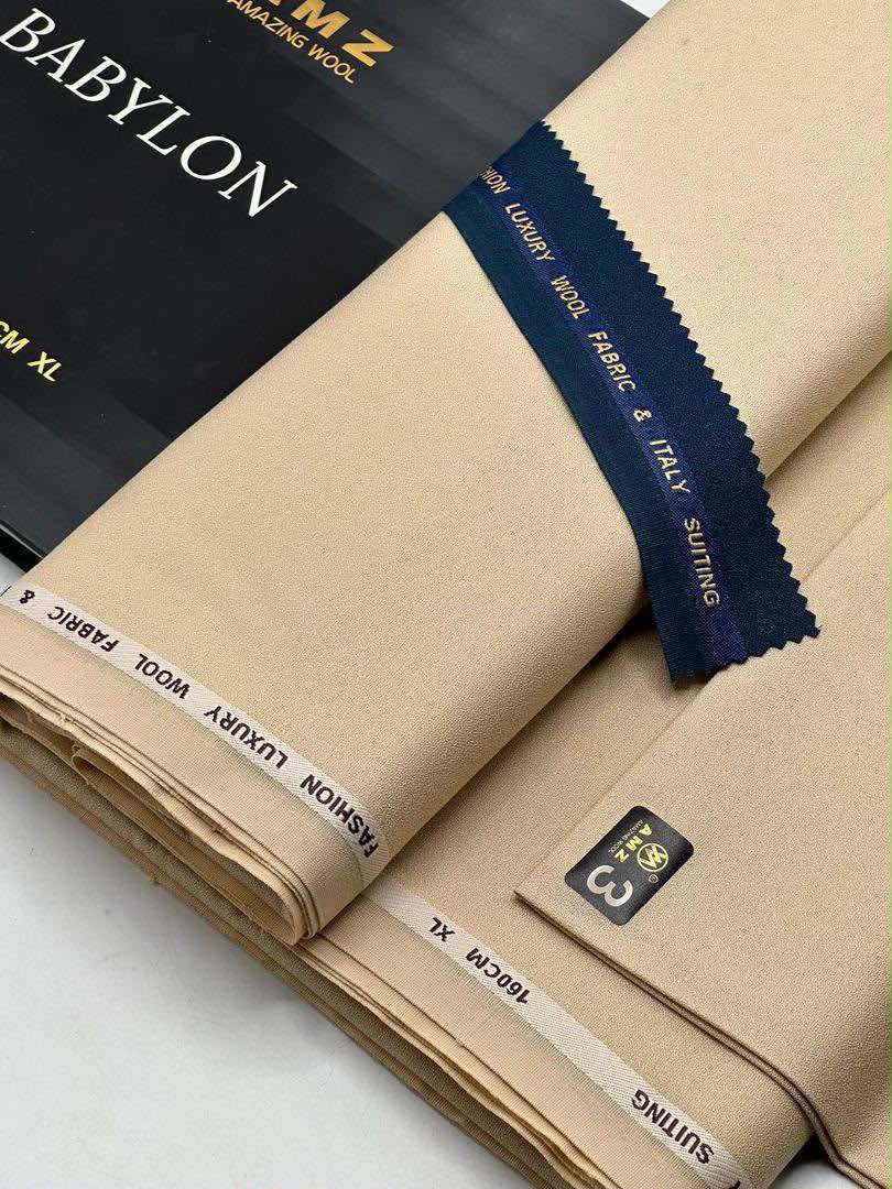 AMZ Babylon Premium Suiting Wool Luxury Non-Fading Fabric (160cm XL Width) - 6