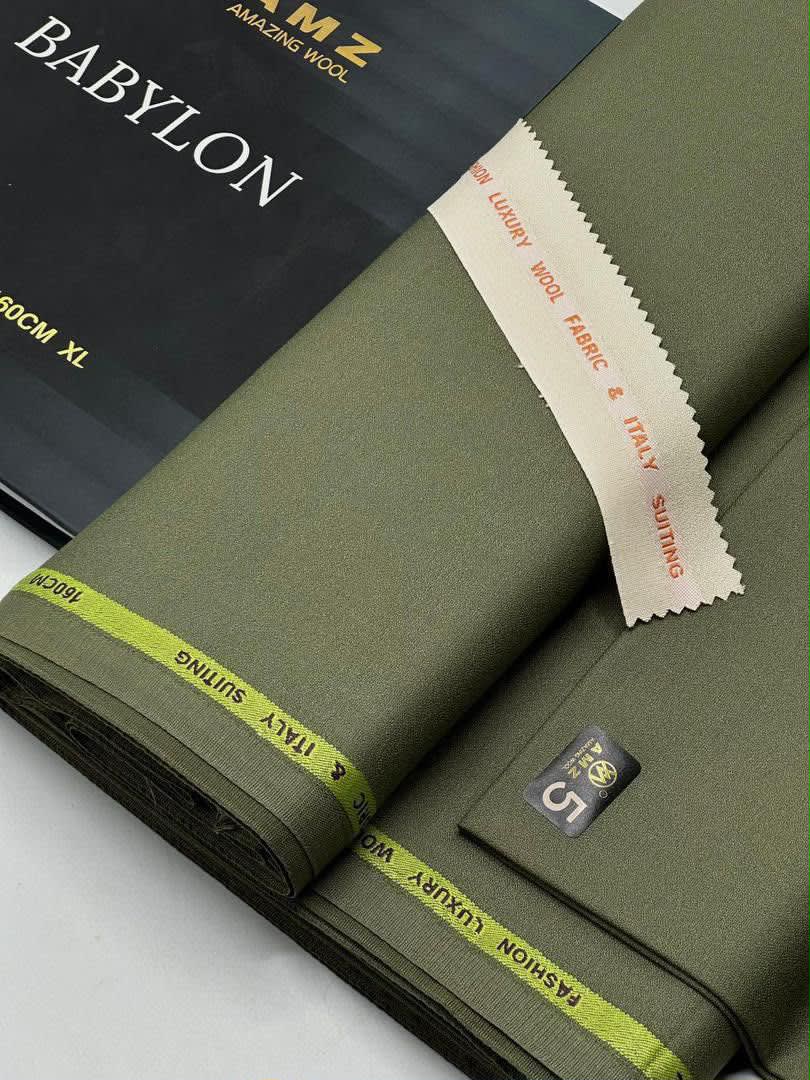 AMZ Babylon Premium Suiting Wool Luxury Non-Fading Fabric (160cm XL Width) - 7