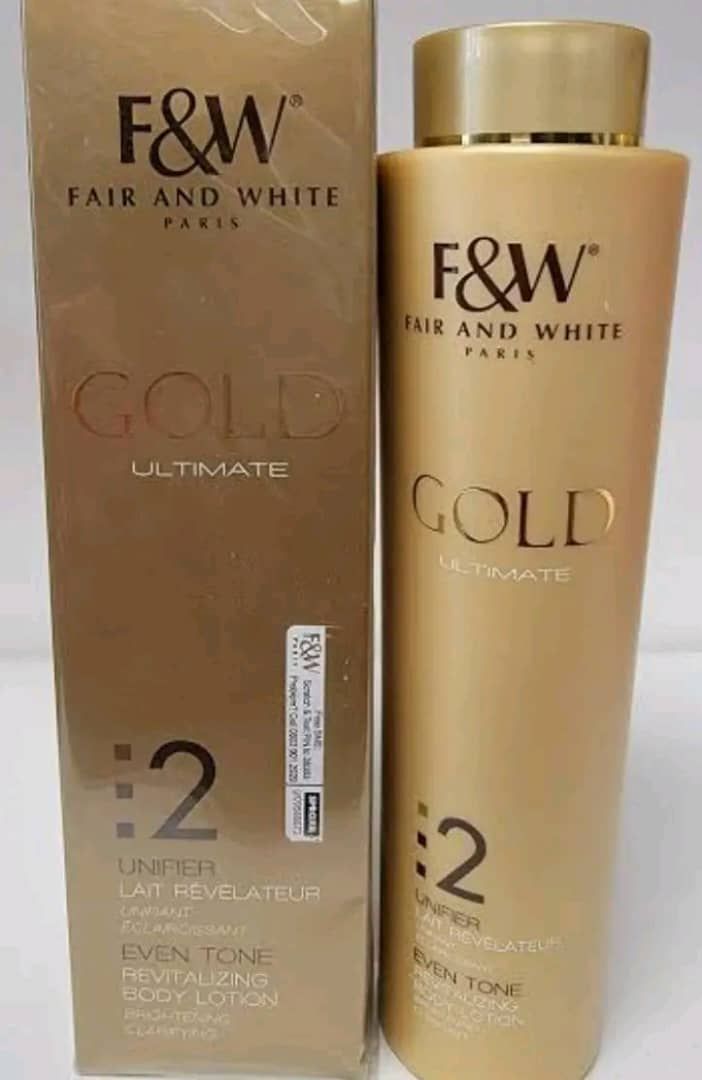 Fair & White (F&W) Gold Ultimate 2 Even Tone Revitalizing Body Lotion – 500ml