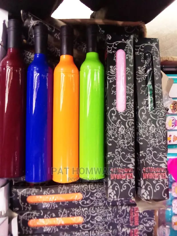 0% UV Wine Bottle Folding Umbrella preview 2