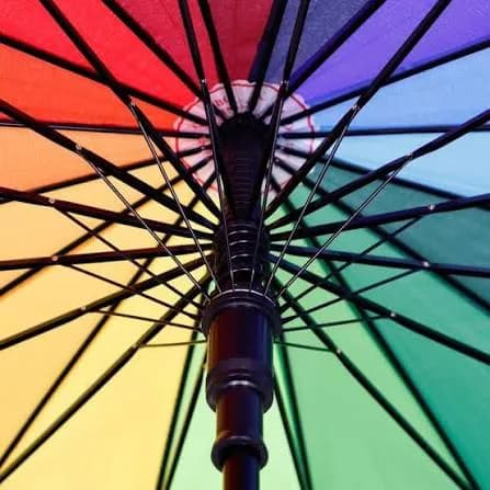 Heavy-Duty 24-Rib Rainbow Umbrella preview 2