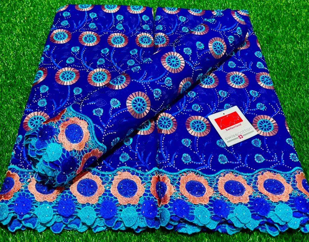 Luxury Swiss Voile Lace Fabric(5 Yards / Swiss Cotton) - 3