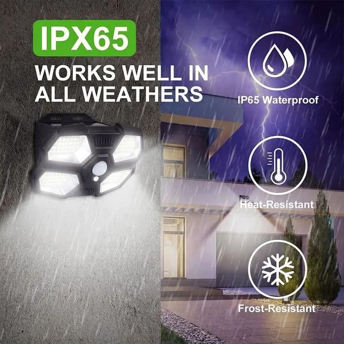 Solar Motion Sensor Light, IP65 Waterproof Solar Security Lamp, 3 Modes Outdoor Wall Light For Garden Yard Fence preview 3
