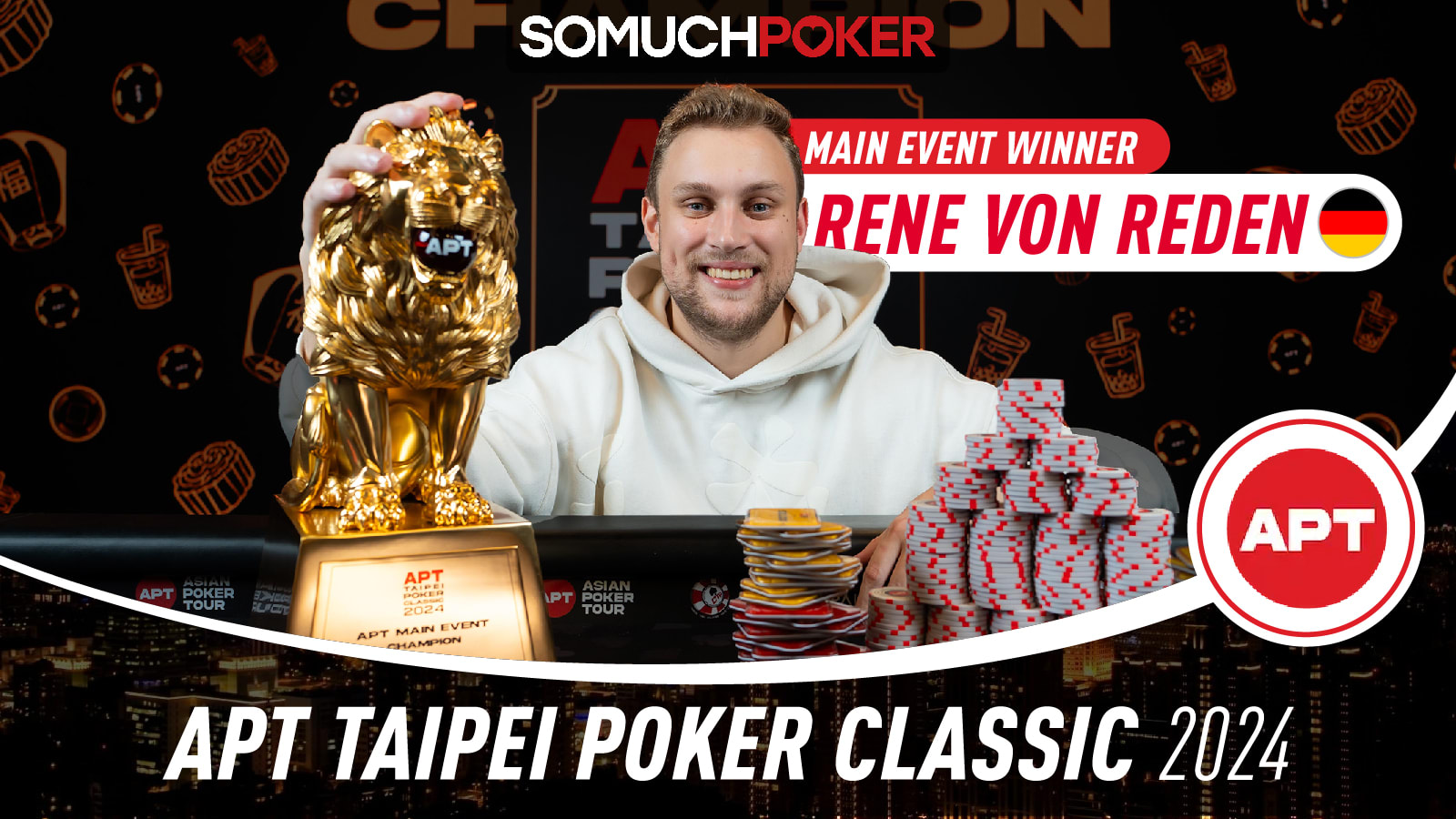 APT Taipei Poker Classic 2024: Rene Von Reden Wins Main Event