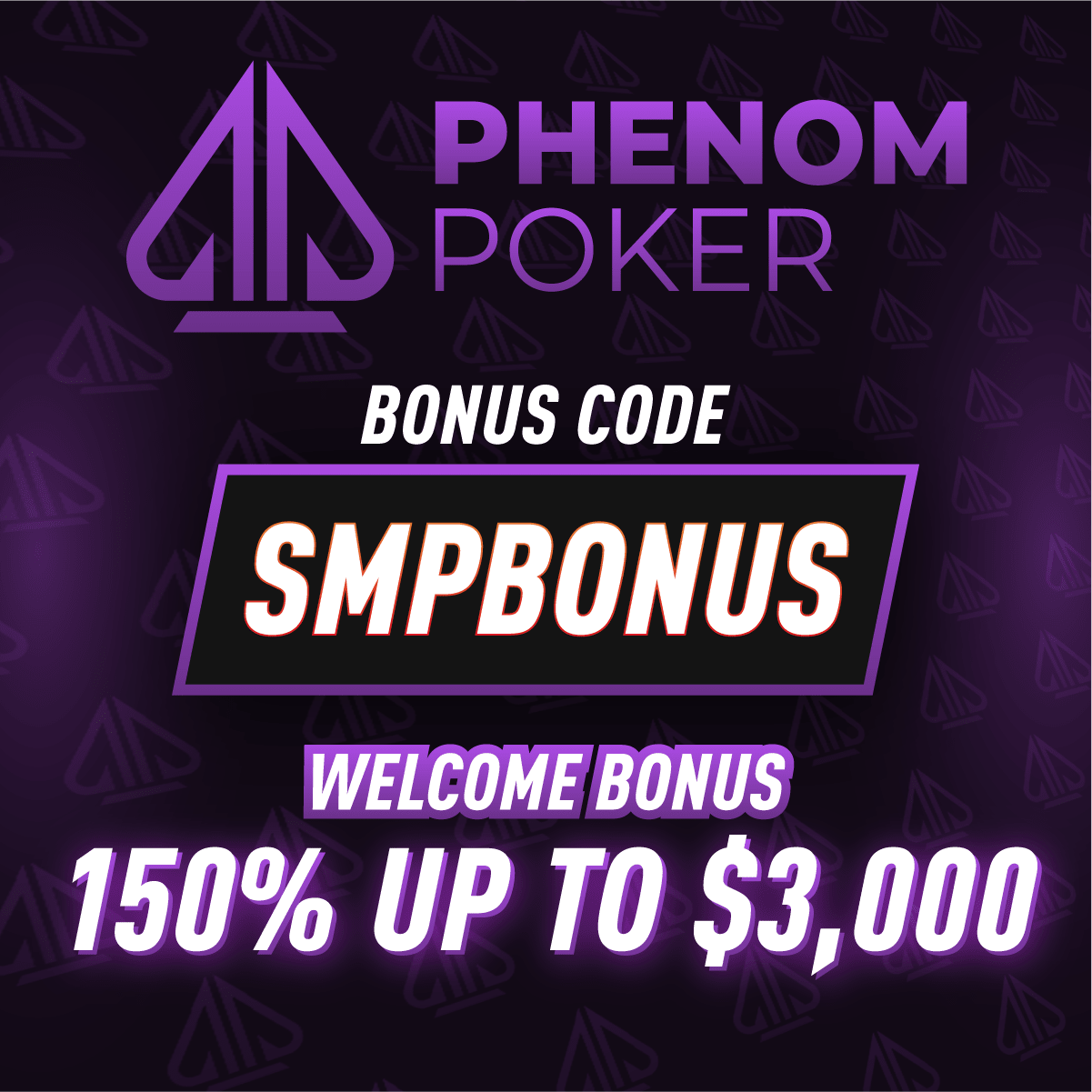 Phenom Poker Referral Code SMPBONUS: 150% to $3,000