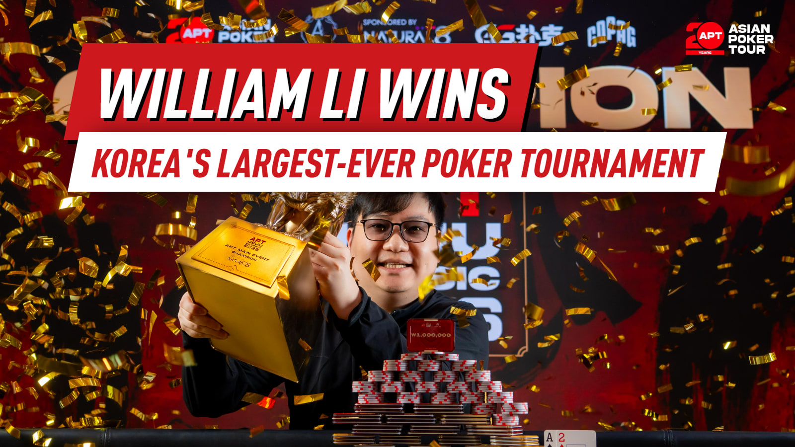 William Li Wins APT Jeju Classic With 1,718 Entries