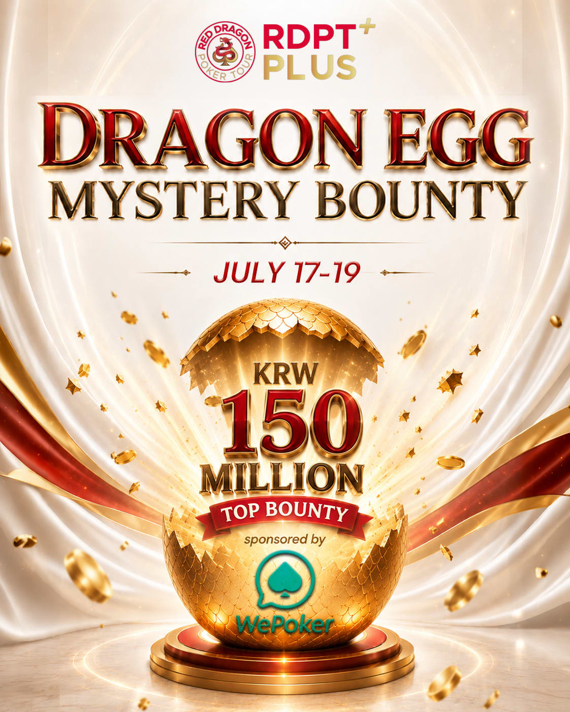 Đấu Trường RDPT PLUS Jeju 2026: WePoker Đồng hành cùng Top Bounty Khủng KRW 150M tại Sự Kiện Dragon Egg Mystery Bounty 4 Đấu Trường RDPT PLUS Jeju 2026: WePoker Đồng hành cùng Top Bounty Khủng KRW 150M tại Sự Kiện Dragon Egg Mystery Bounty 3