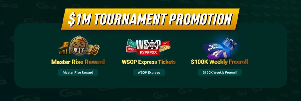 $1M Tournament Promotions – Master Rise & WSOP Express