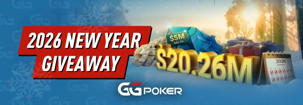 GGPoker New Year Giveaway 2026 – Over $20M in Prizes