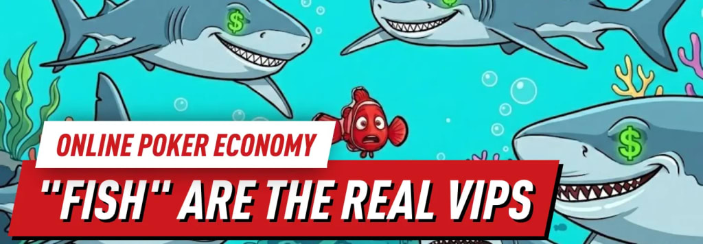 This is why fish are the real VIPs in the online poker economy system
