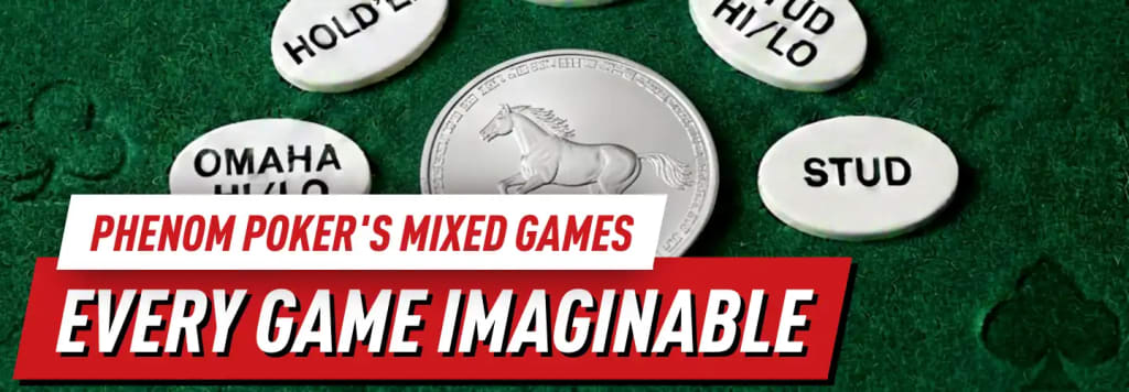 Phenom Poker's new mixed game poker selection
